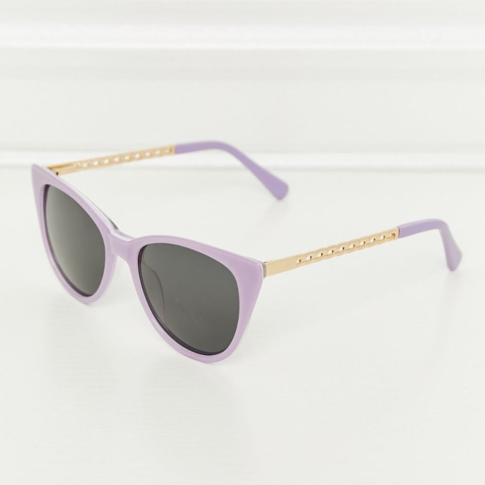 Cat-Eye Acetate Frame Sunglasses in Lavender